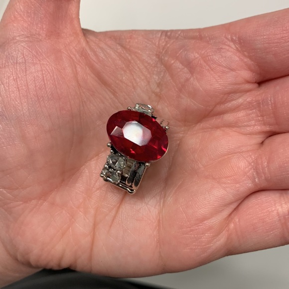 Red Earring & Ring Set - Picture 7 of 10